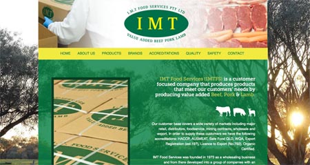 IMT Food Services website