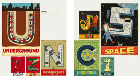 Underground, Newspaper, Space - VIVA LA "PLAYFUL TYPE 2"